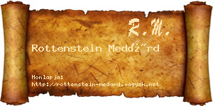 Rottenstein Medárd névjegykártya